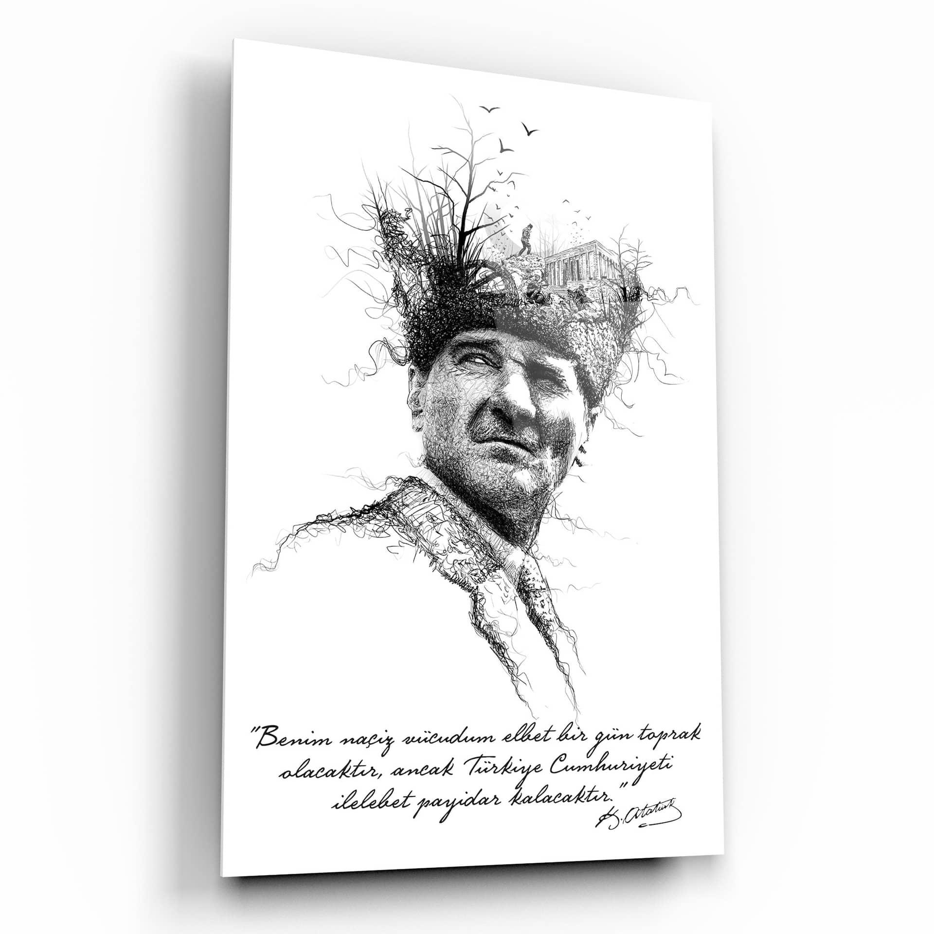 Atatürk Cam Tablo