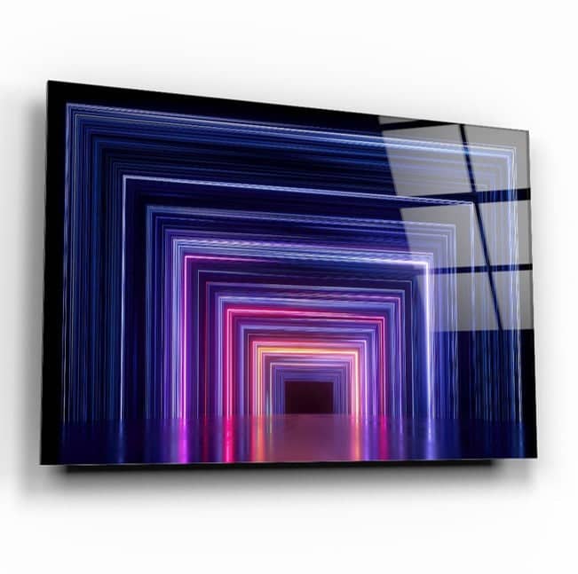 Neon Koridor Cam Tablo