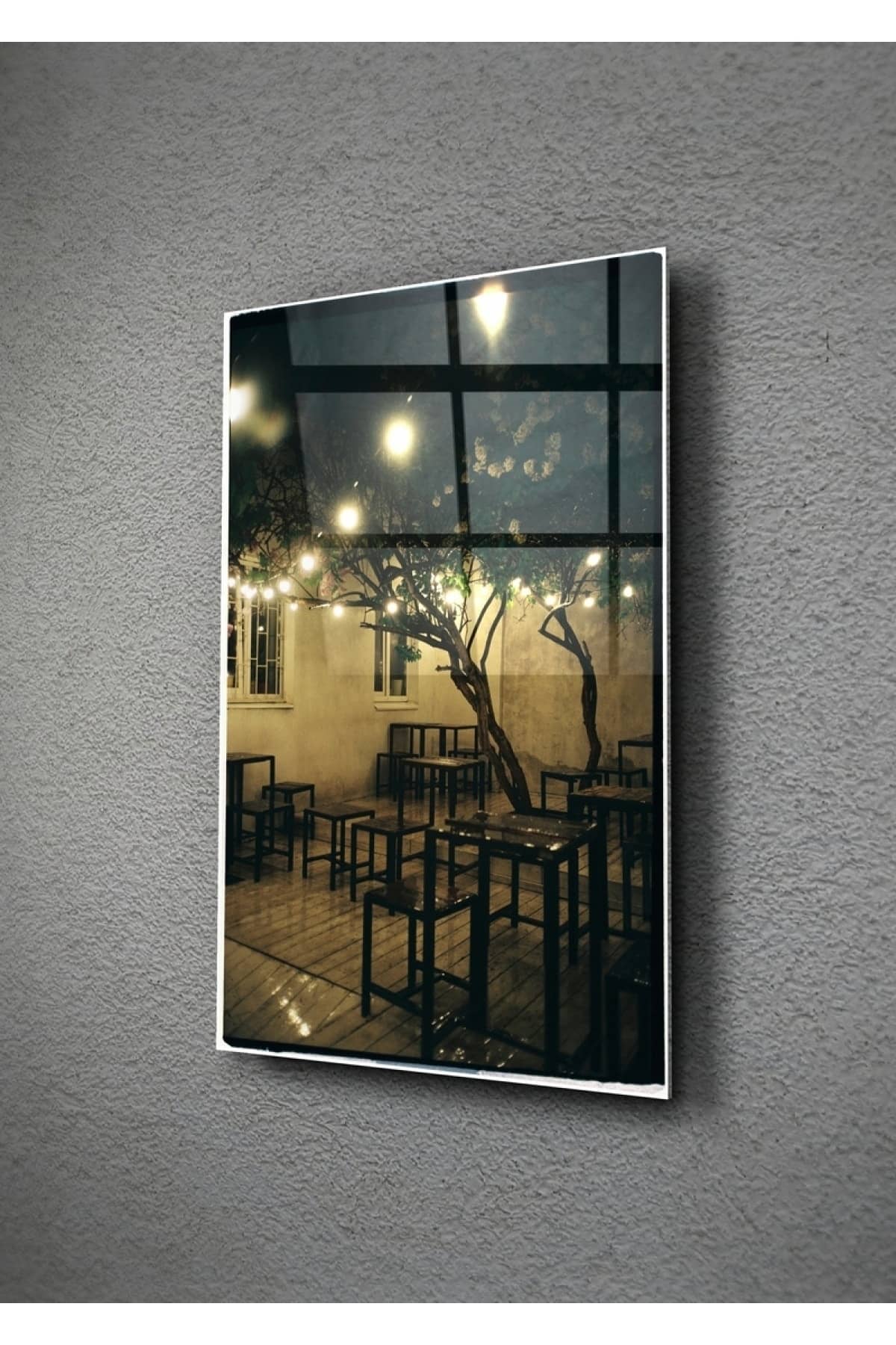 Yaz Akşamı Cam Tablo