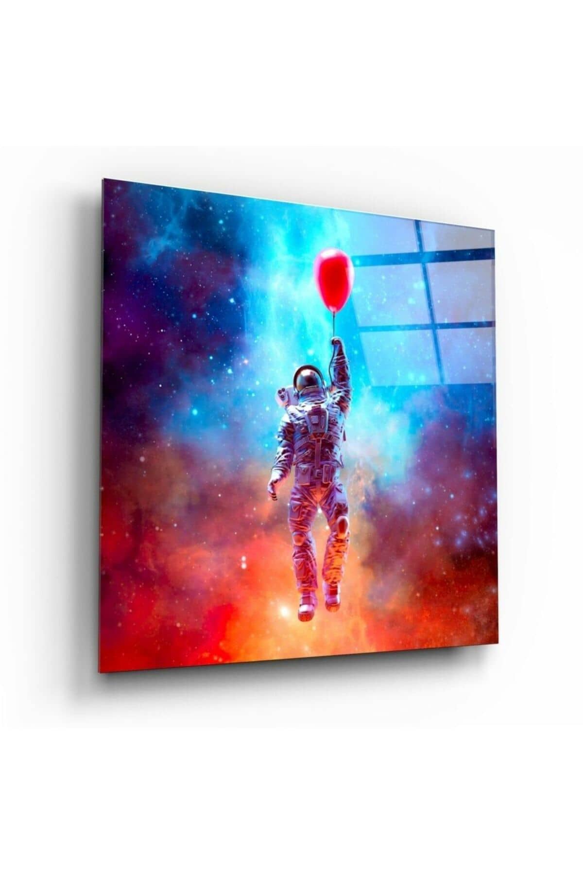 Astronot Cam Tablo | Hediyelik, Dekoratif, Ofis, Mutfak