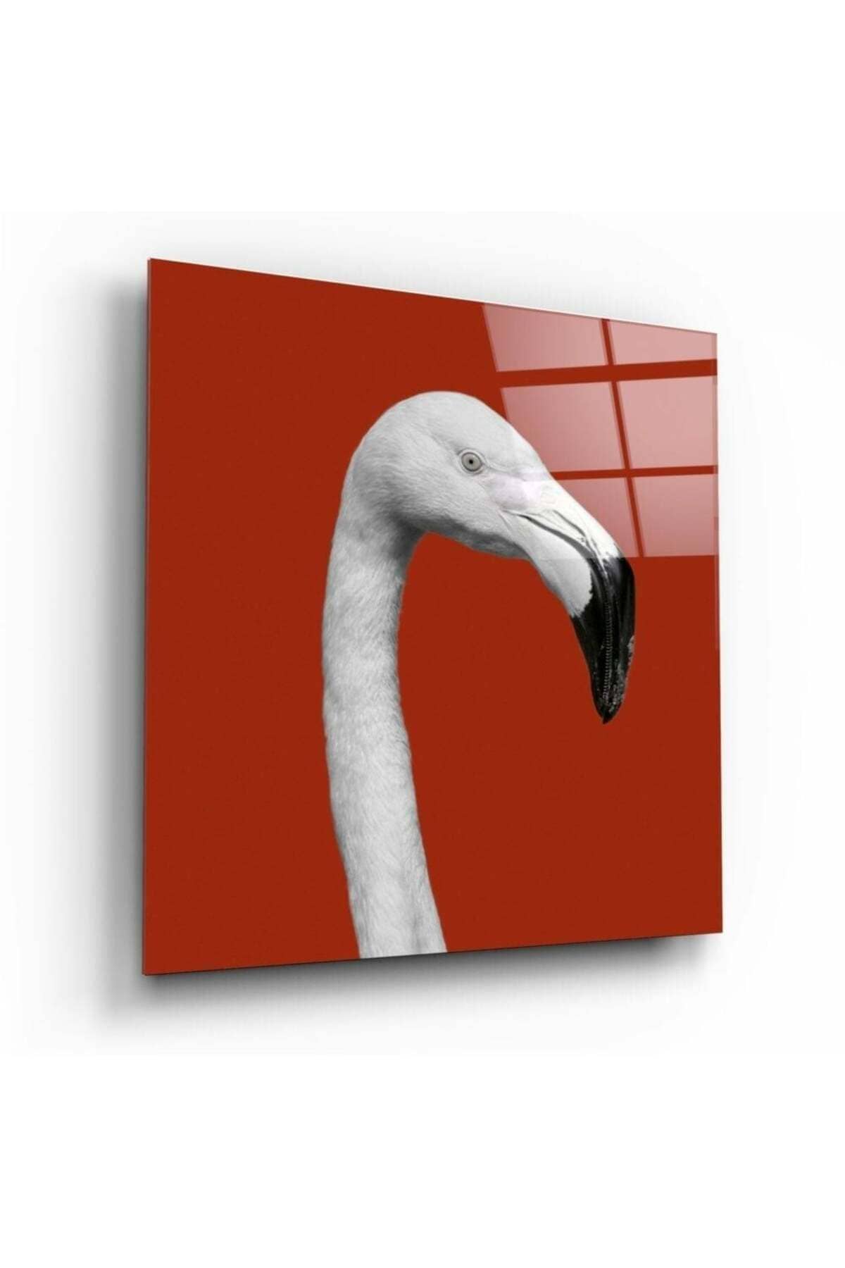 Flamingo Cam Tablo | Hediyelik, Dekoratif, Ofis, Mutfak
