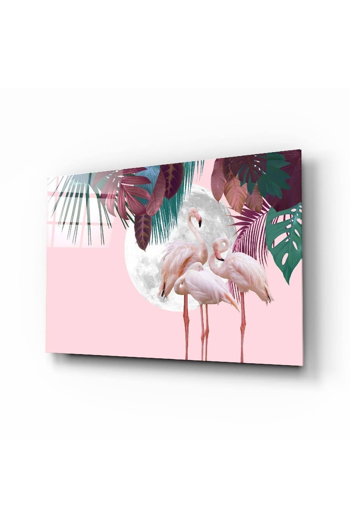 Flamingo Cam Tablo | Hediyelik, Dekoratif, Ofis, Mutfak