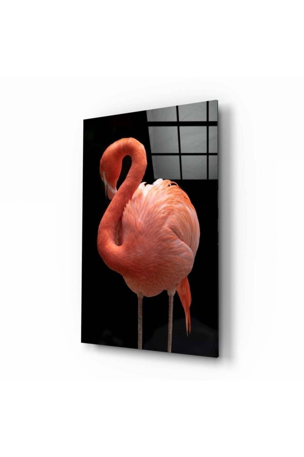 Flamingo Cam Tablo | Hediyelik, Dekoratif, Ofis, Mutfak