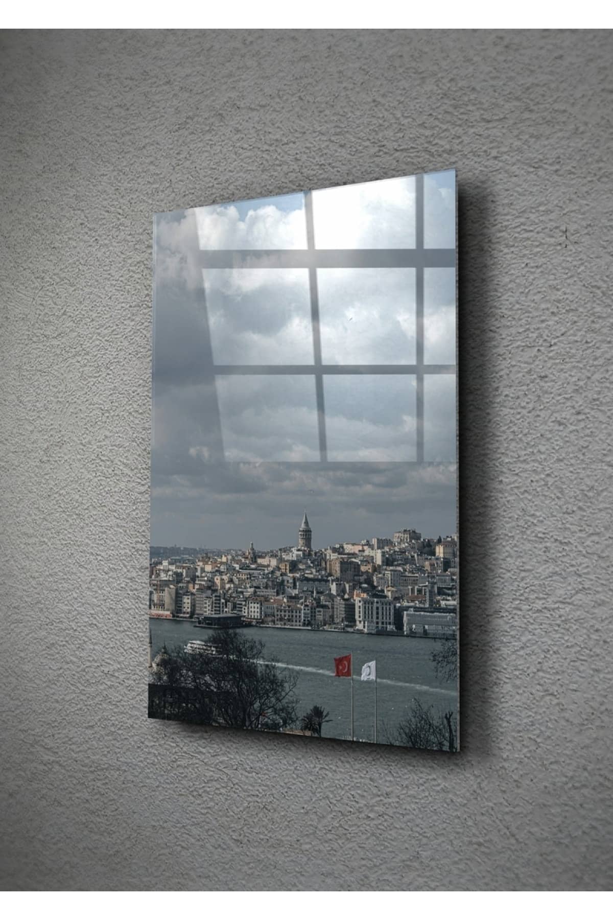 Istanbul Boğazı Cam Tablo