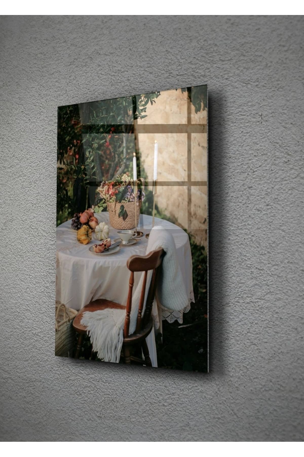 Hasat Masası Cam Tablo