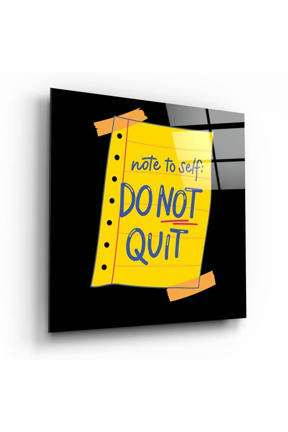 “Note To Self” Cam Tablo | Hediyelik, Dekoratif, Ofis, Mutfak