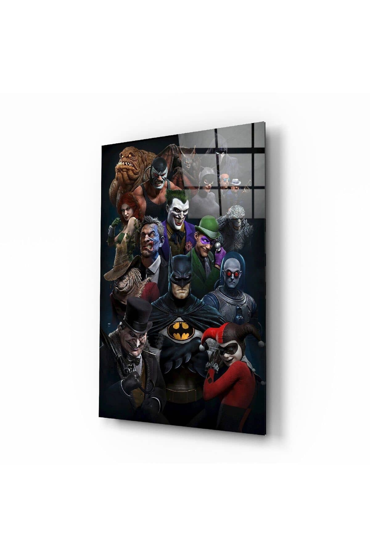 Batman Evreni Cam Tablo | Hediyelik, Dekoratif, Ofis, Mutfak