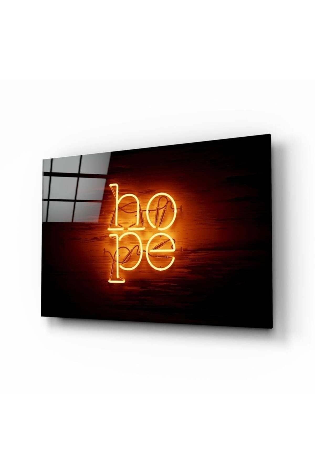 “Hope” Cam Tablo | Hediyelik, Dekoratif, Ofis, Mutfak