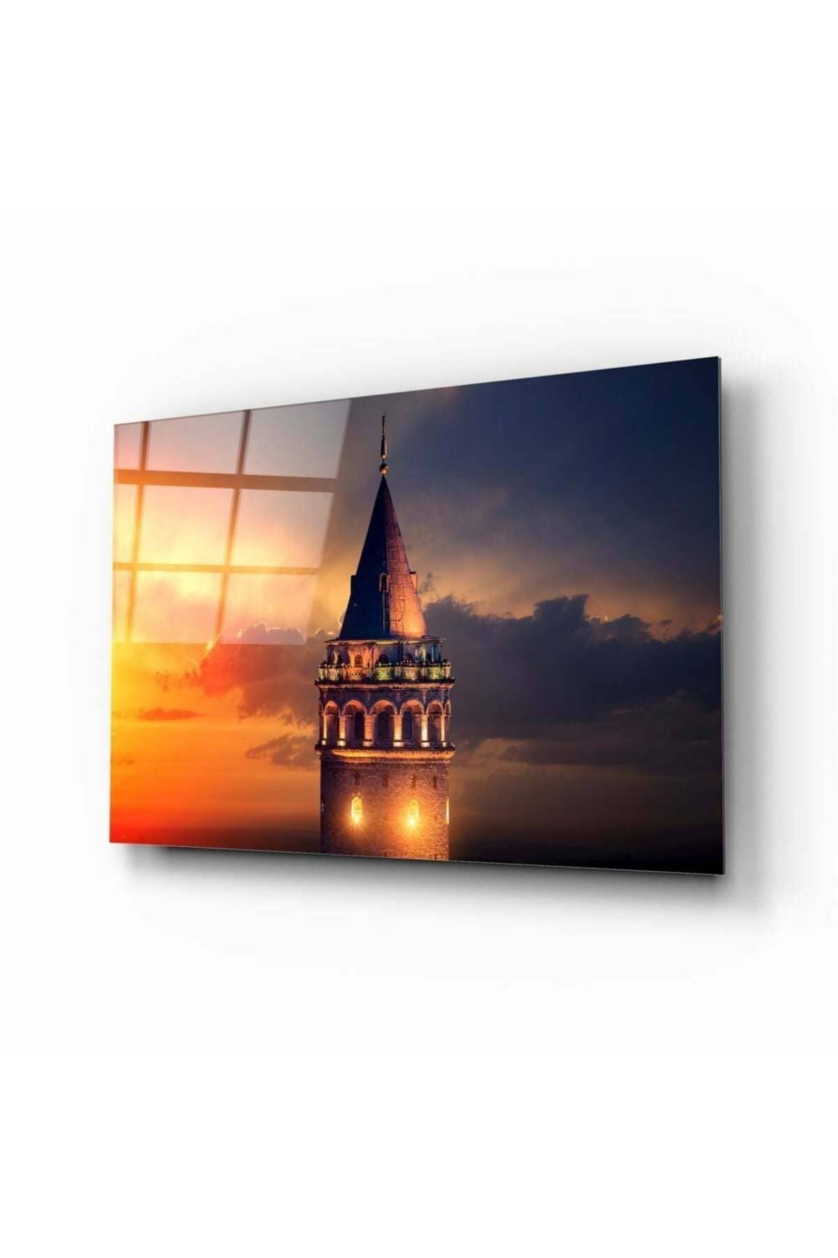 Galata Kulesi Cam Tablo | Hediyelik, Dekoratif, Ofis, Mutfak