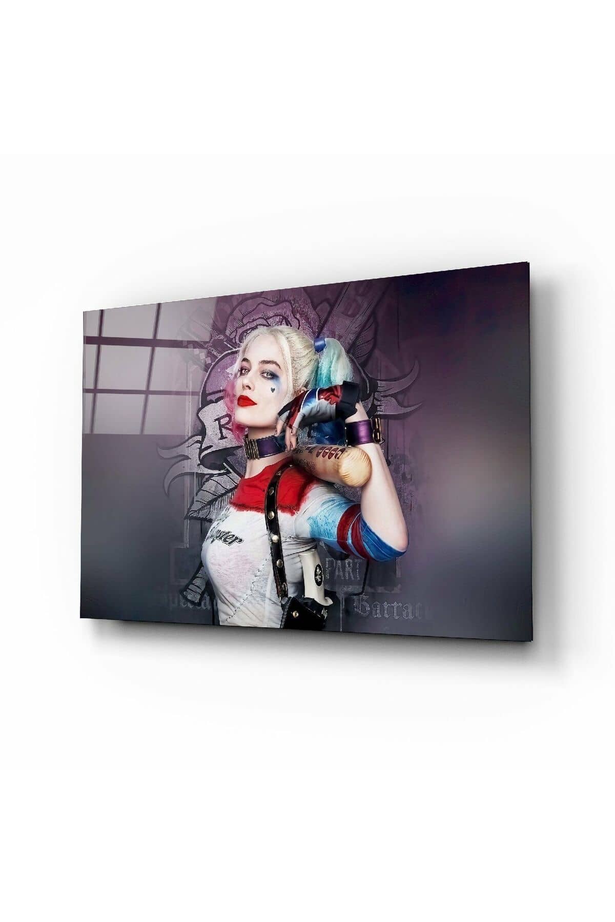 Harley Quinn Cam Tablo No:6063 | Hediyelik, Dekoratif, Ofis, Mutfak