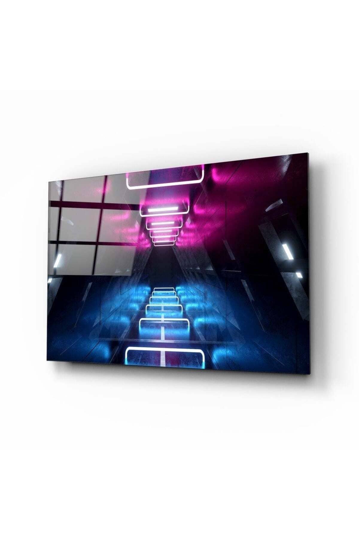 Neon Işıklar Cam Tablo | Hediyelik, Dekoratif, Ofis, Mutfak
