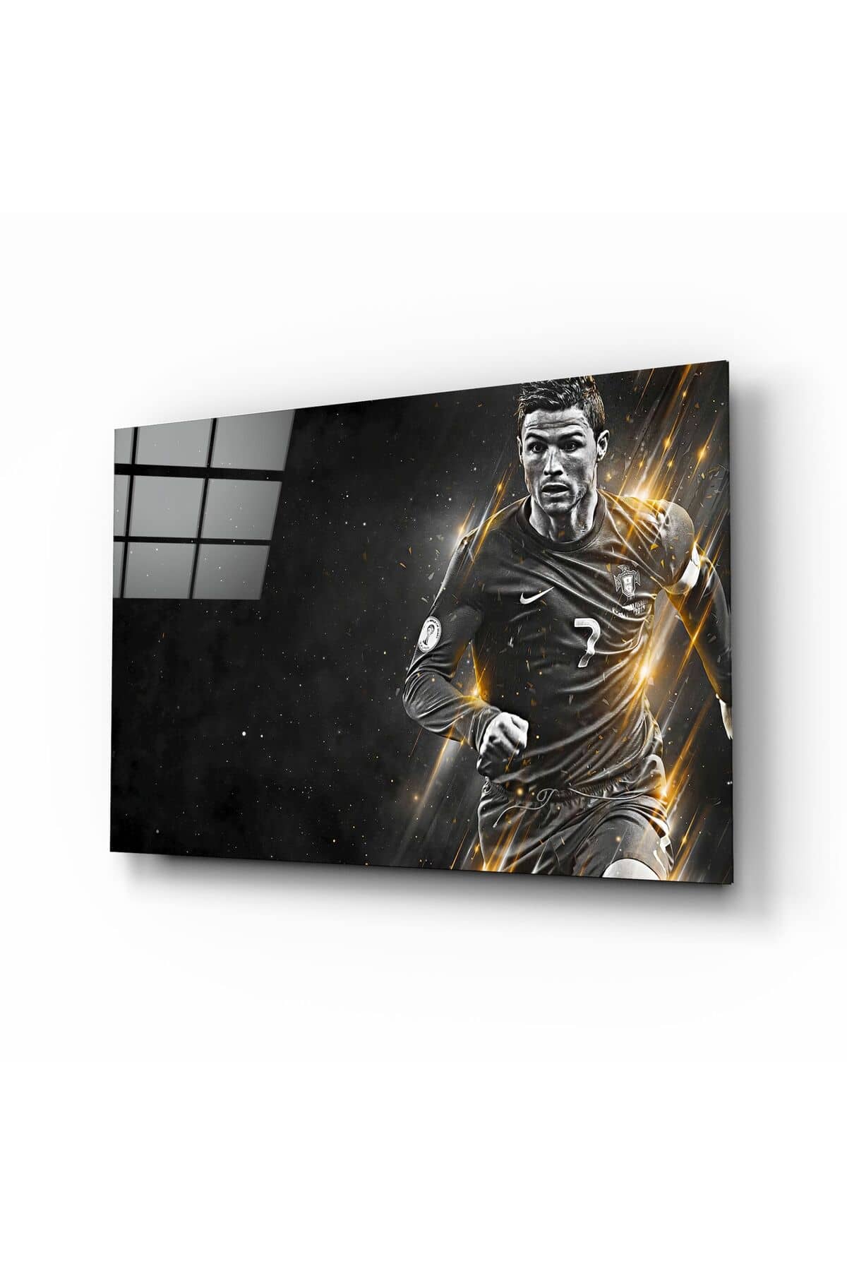 Christiano Ronaldo Cam Tablo | Hediyelik, Dekoratif, Ofis, Mutfak