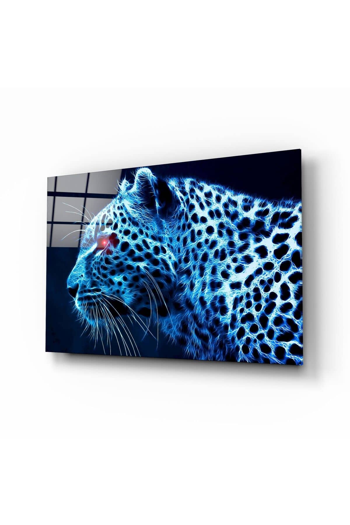 Leopar Cam Tablo | Hediyelik, Dekoratif, Ofis, Mutfak