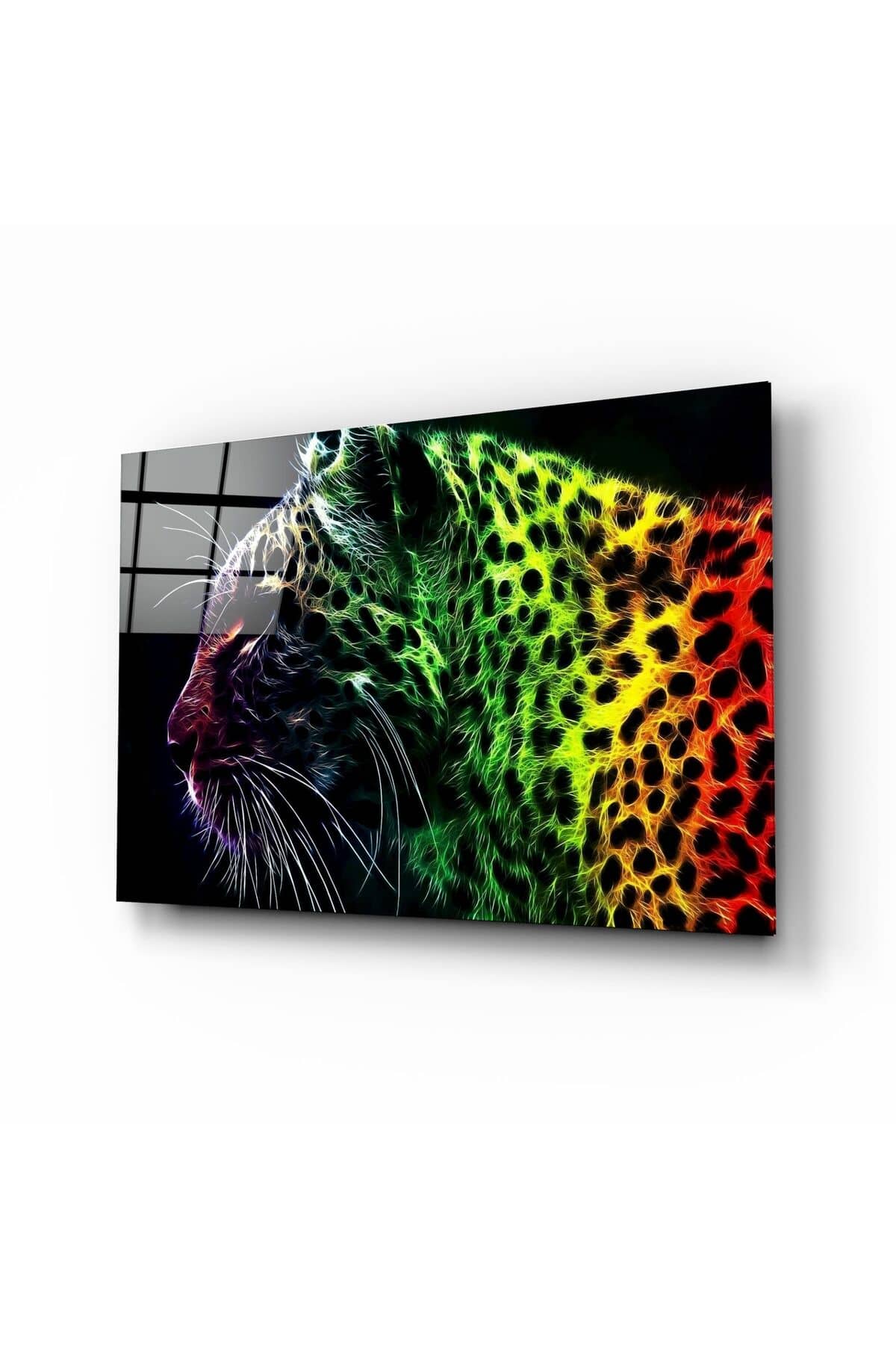 Leopar Cam Tablo | Hediyelik, Dekoratif, Ofis, Mutfak