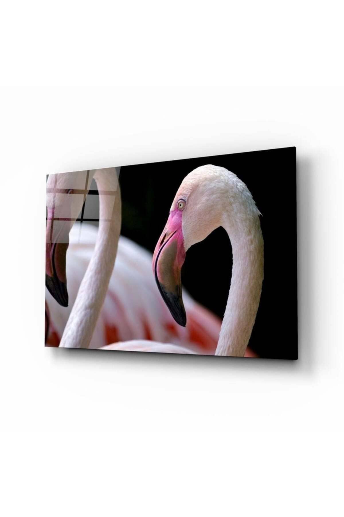 Flamingo Cam Tablo | Hediyelik, Dekoratif, Ofis, Mutfak