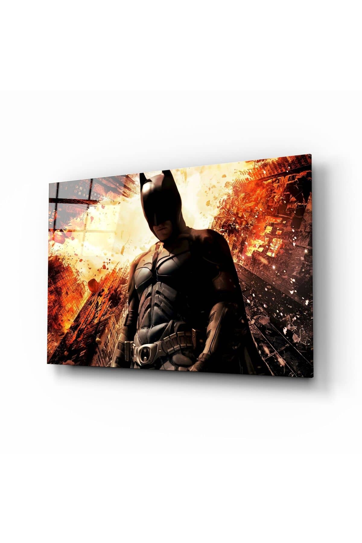 Batman ve Gotham City Cam Tablo | Hediyelik, Dekoratif, Ofis, Mutfak
