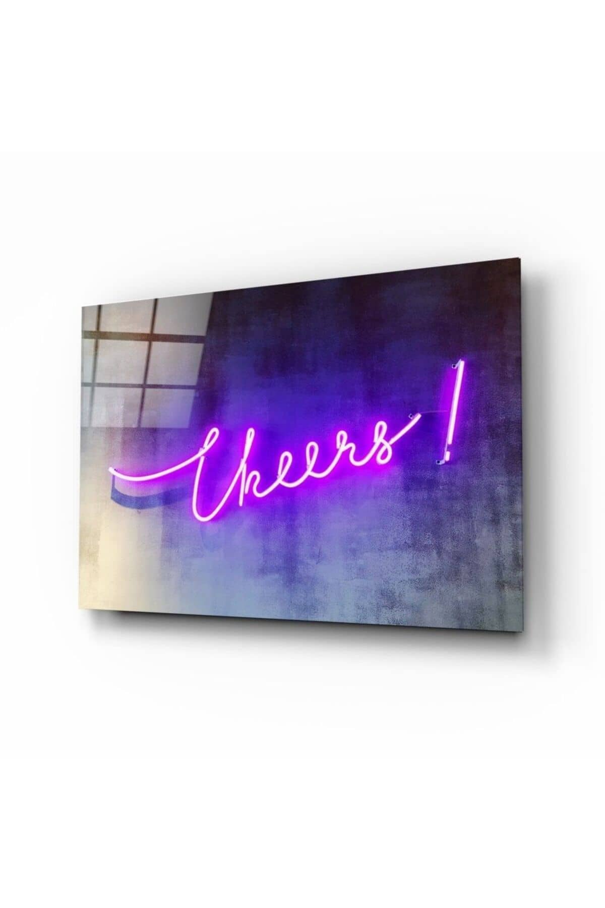“Cheers” Cam Tablo | Hediyelik, Dekoratif, Ofis, Mutfak
