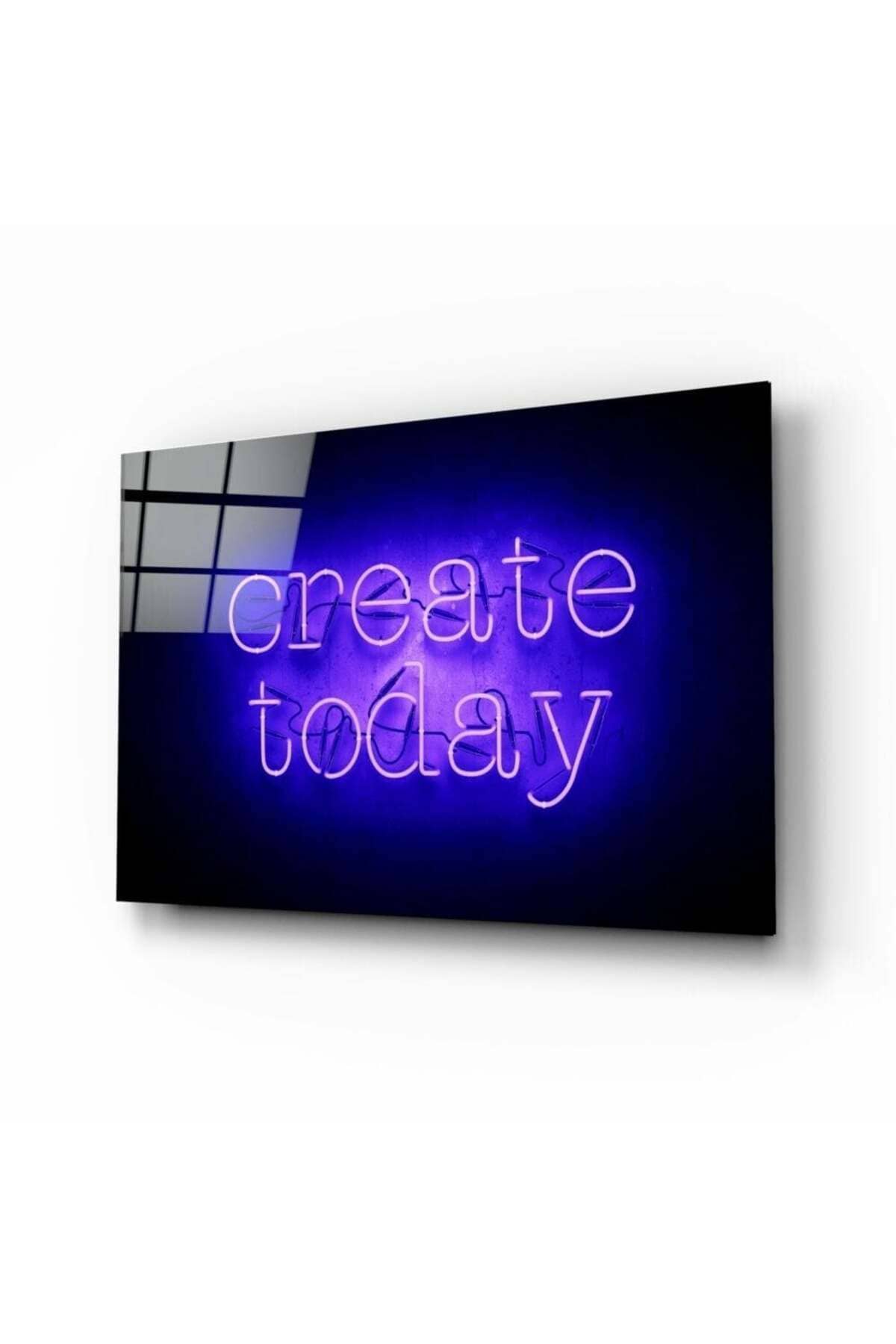 “Create Today” Cam Tablo | Hediyelik, Dekoratif, Ofis, Mutfak