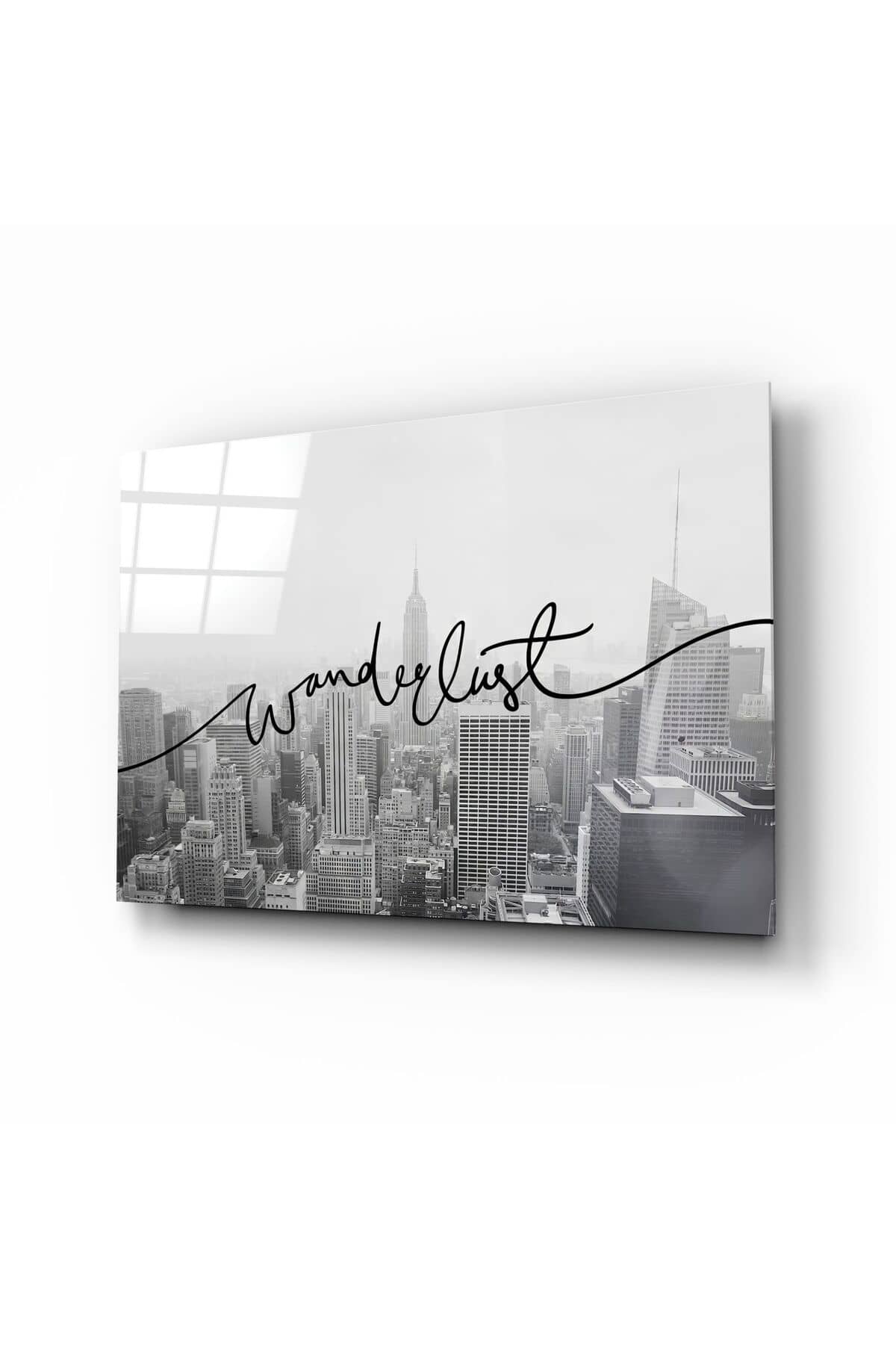 Wanderlust Cam Tablo | Hediyelik, Dekoratif, Ofis, Mutfak