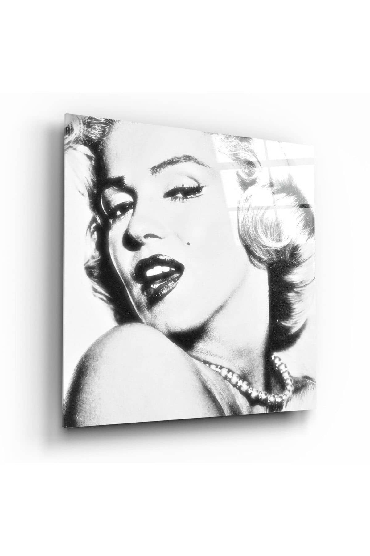 Marilyn Monroe Cam Tablo | Hediyelik, Dekoratif, Ofis, Mutfak