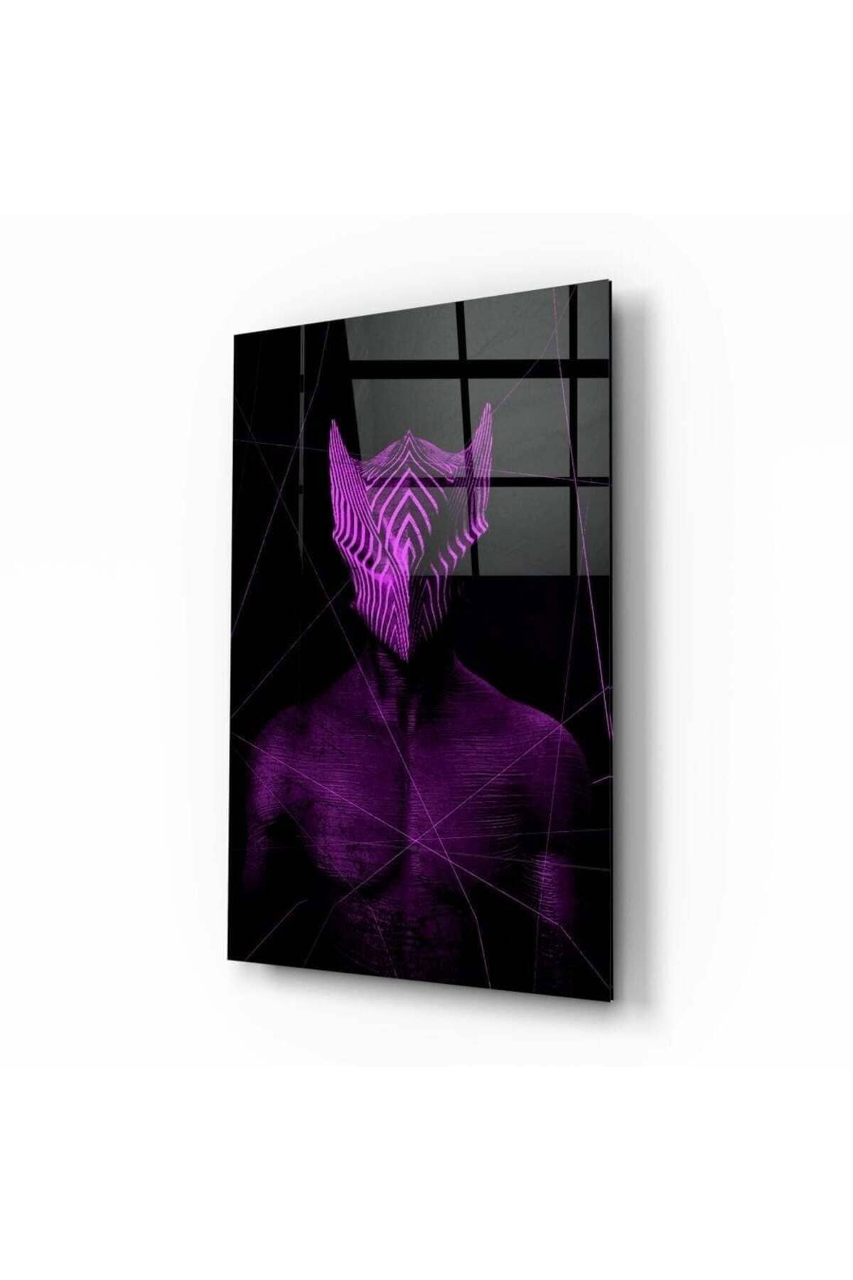 Darko Violet Cam Tablo | Hediyelik, Dekoratif, Ofis, Mutfak