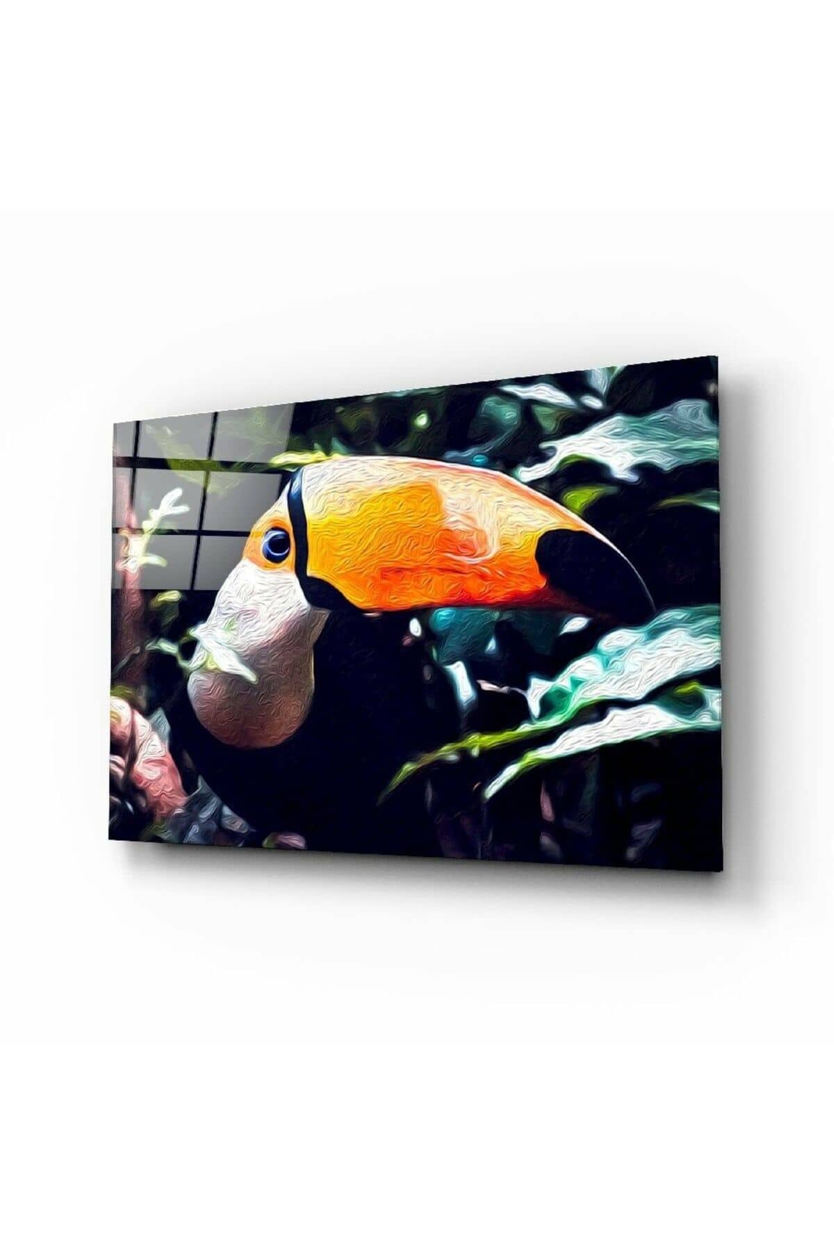 Toco Toucan Cam Tablo | Hediyelik, Dekoratif, Ofis, Mutfak