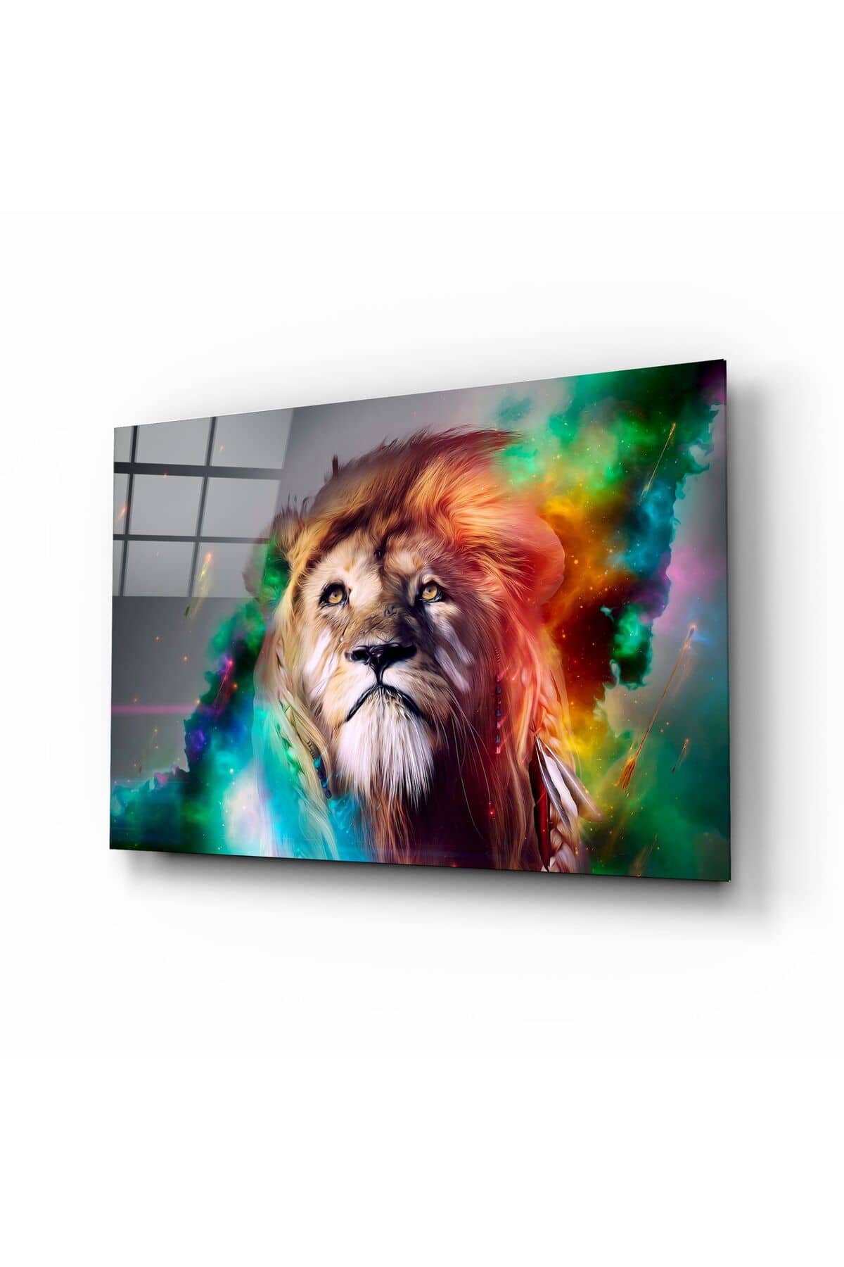 Aslan Cam Tablo | Hediyelik, Dekoratif, Ofis, Mutfak