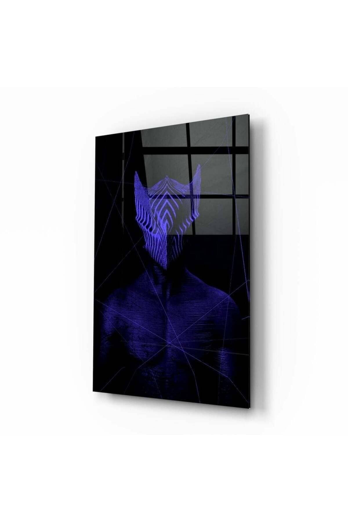 Darko Purple Cam Tablo | Hediyelik, Dekoratif, Ofis, Mutfak