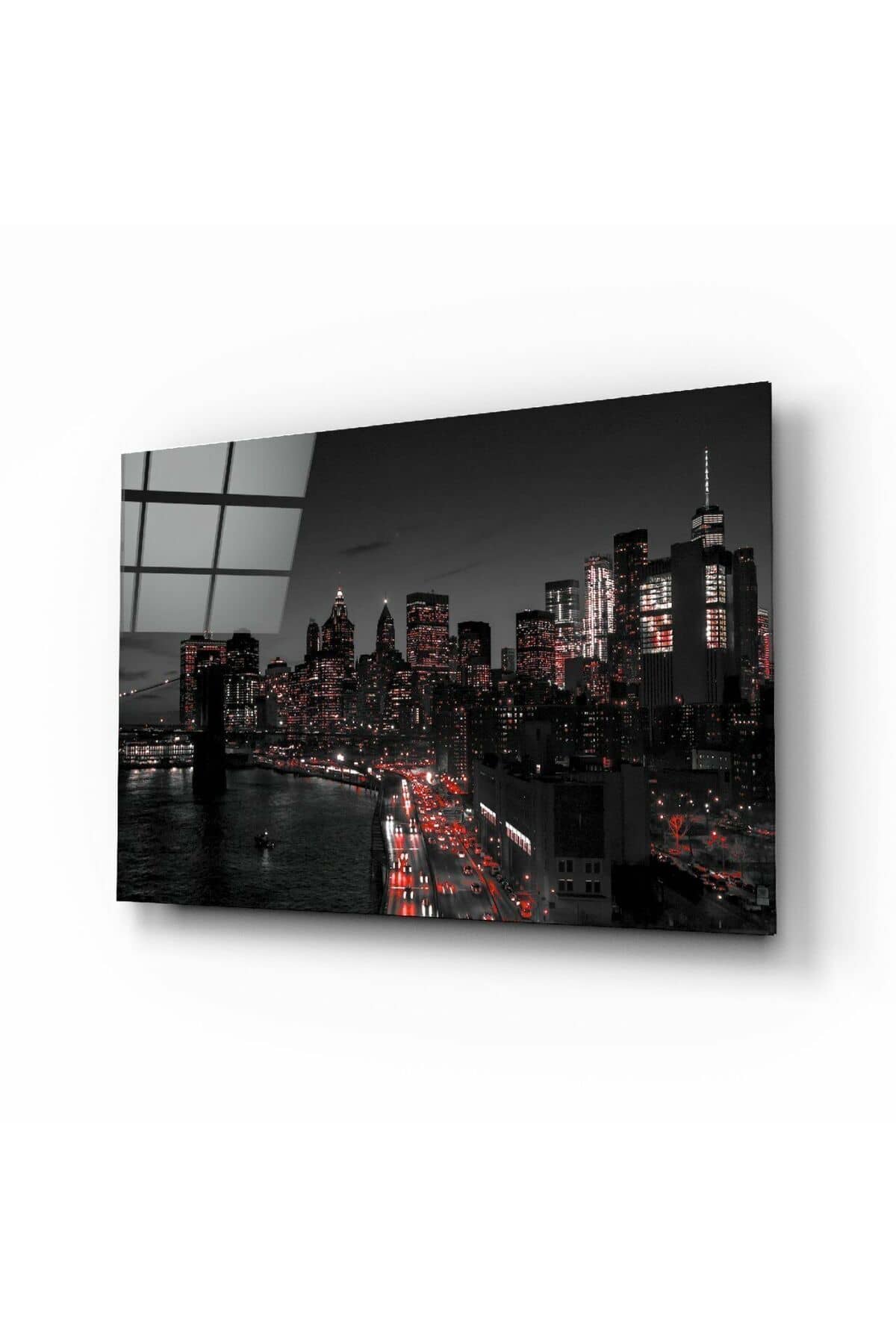 Gotham City Cam Tablo | Hediyelik, Dekoratif, Ofis, Mutfak