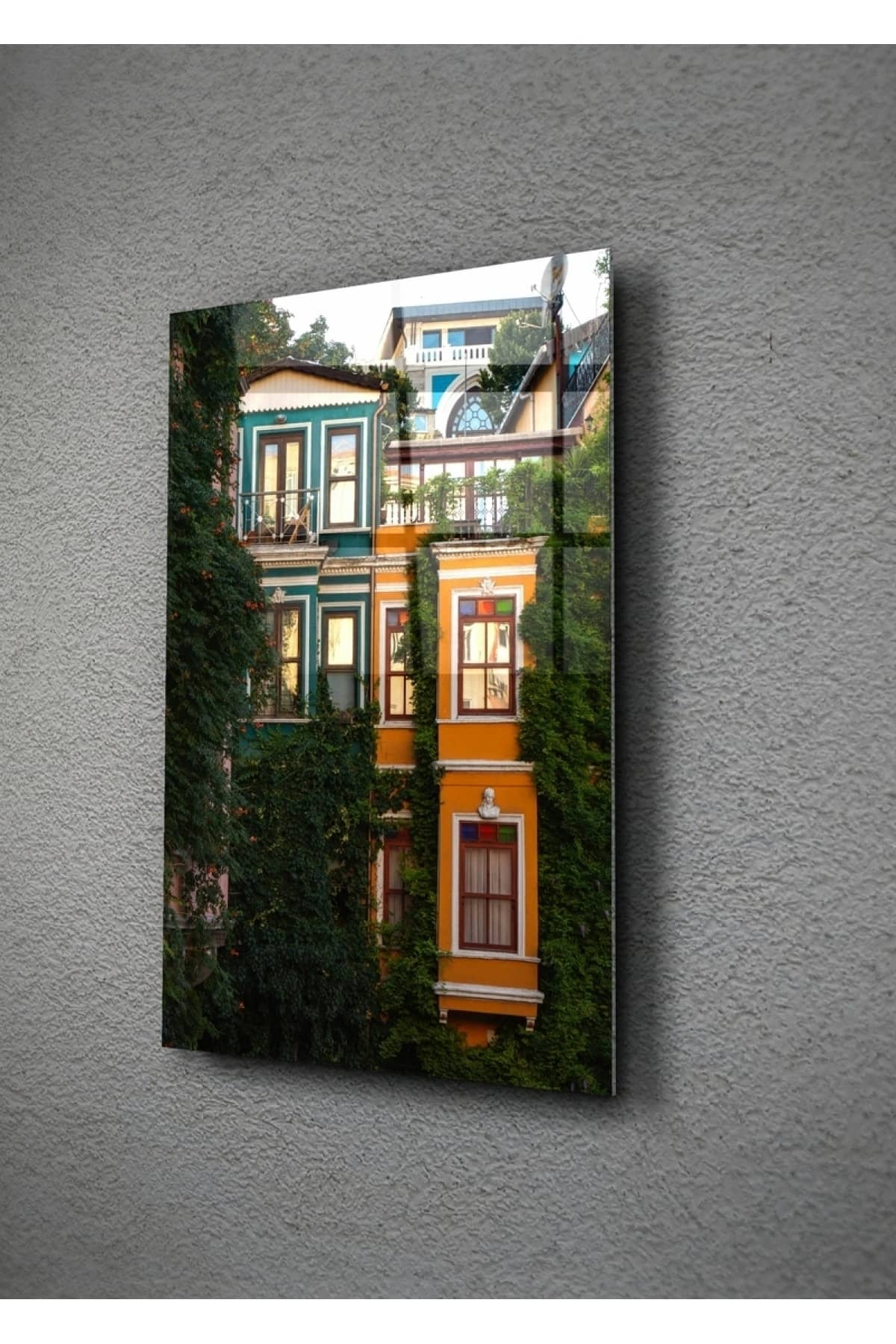 Şehrin Rengi Cam Tablo