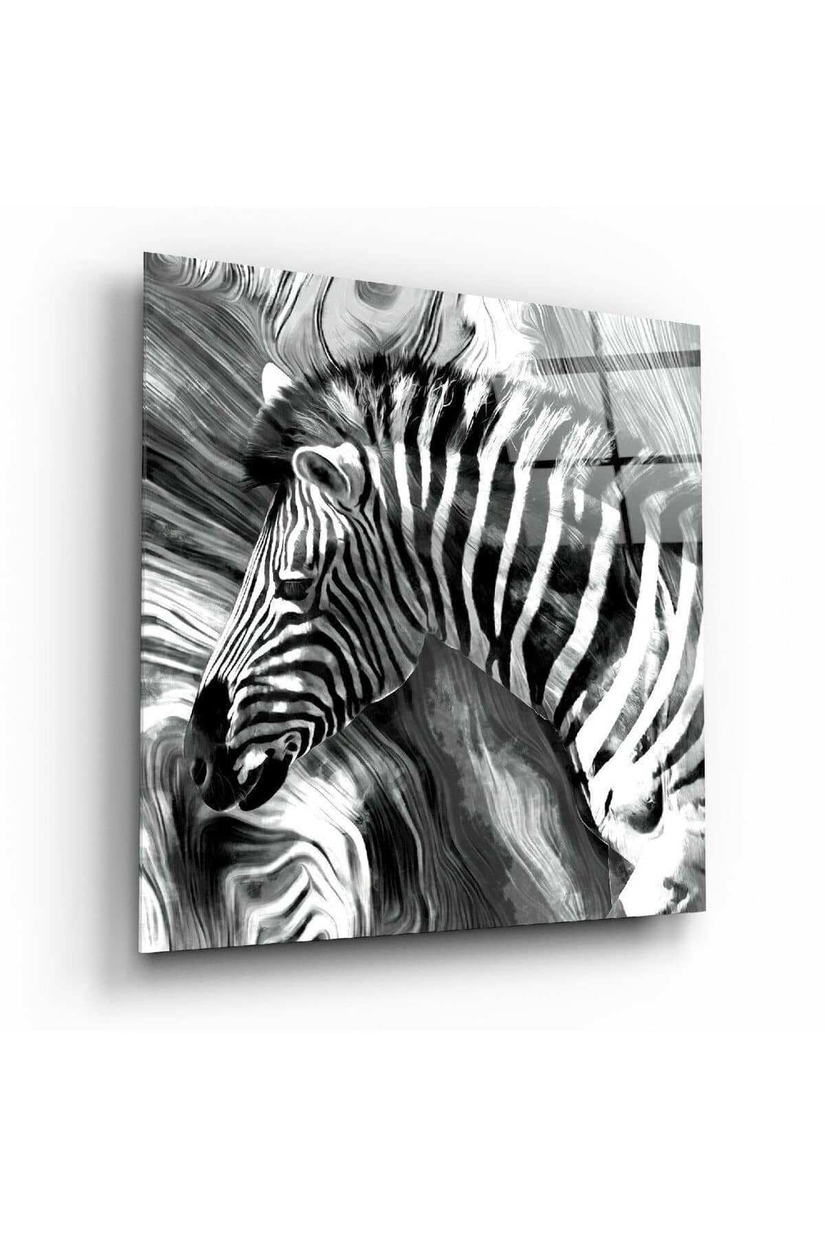 Zebra Cam Tablo No:6002 | Hediyelik, Dekoratif, Ofis, Mutfak