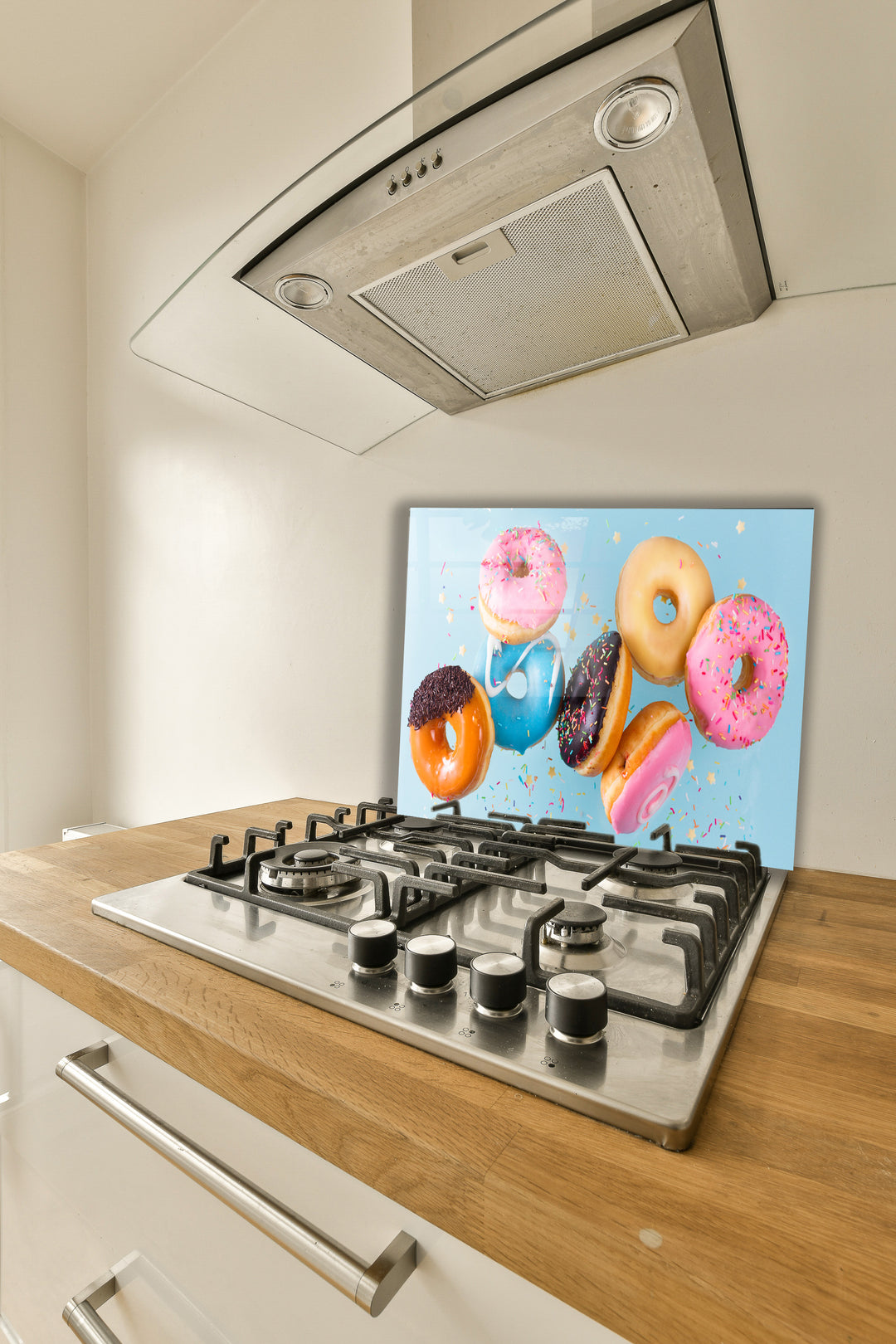 Mutfak Cam Ocak Arkası Koruyucu Tezgah Ankastre Arkası Koruyucu  Donut