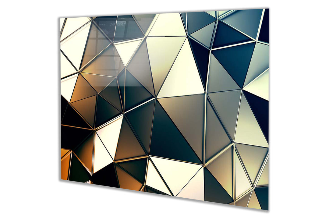 Mutfak Cam Ocak Arkası Koruyucu Tezgah Ankastre Arkası Koruyucu Geometrik Desen