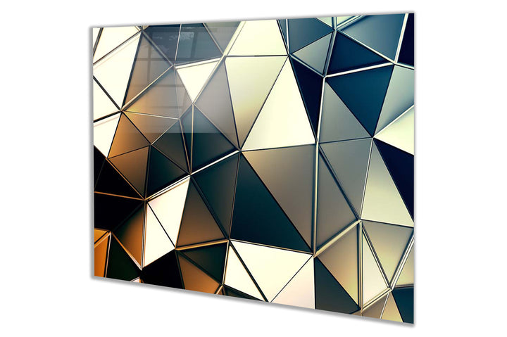 Mutfak Cam Ocak Arkası Koruyucu Tezgah Ankastre Arkası Koruyucu Geometrik Desen