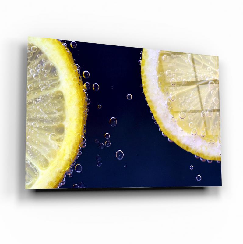 Limon Dilimleri Cam Tablo