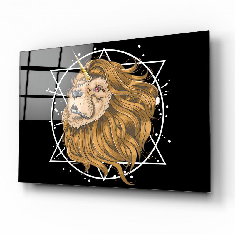 Aslan Cam Tablo