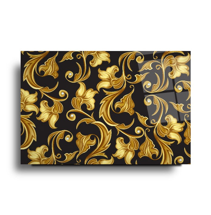Gold Desen Cam Tablo