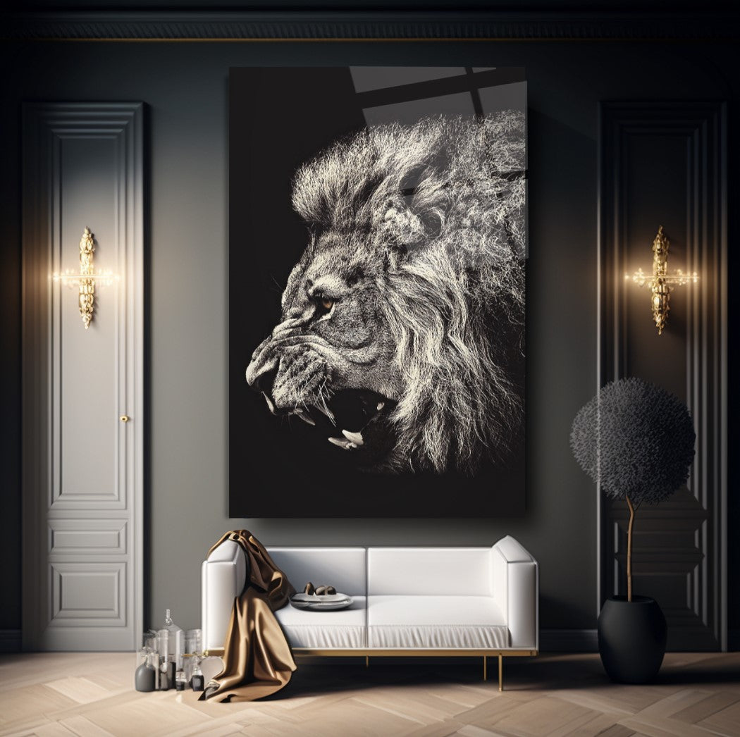 Aslan Cam Tablo