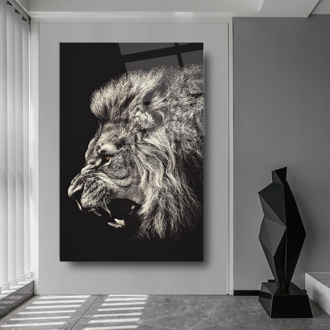 Aslan Cam Tablo