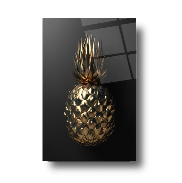Gold Ananas Cam Tablo