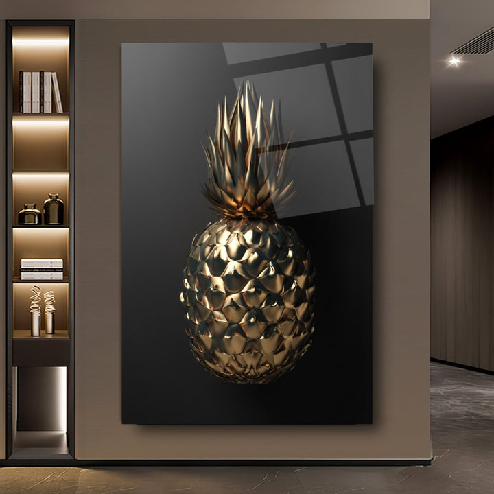 Gold Ananas Cam Tablo