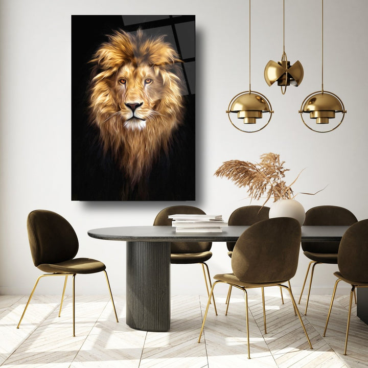 Aslan Cam Tablo