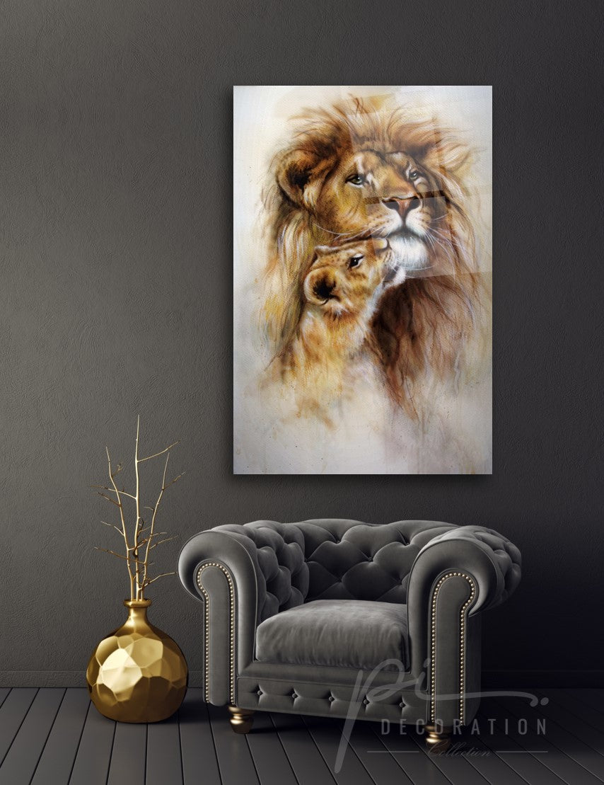 Aslan Cam Tablo