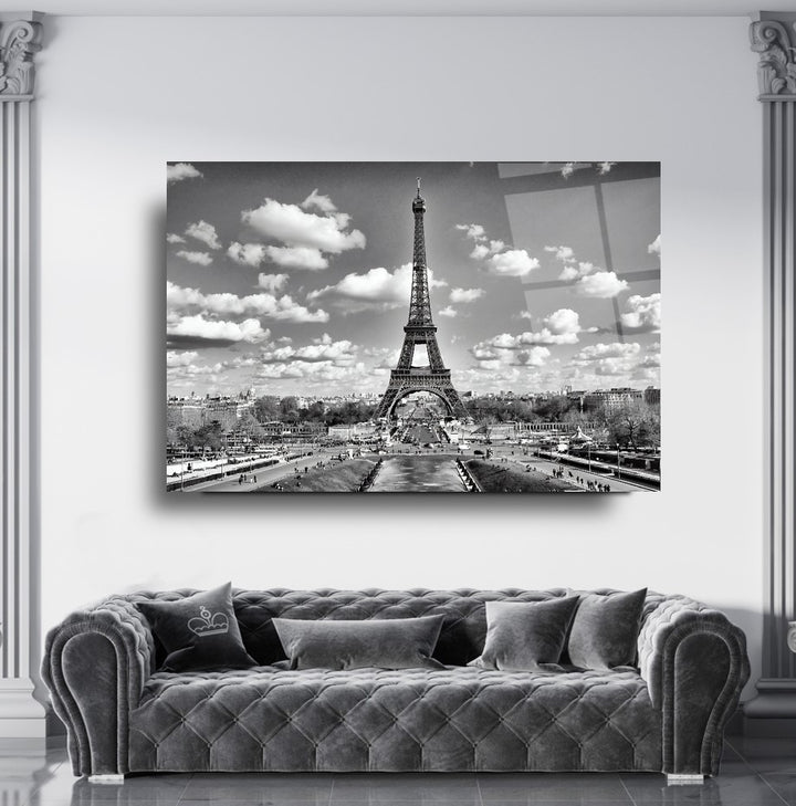 Paris Manzarası Cam Tablo