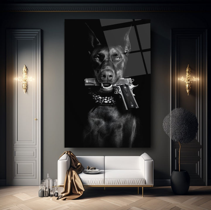 Köpek Cam Tablo