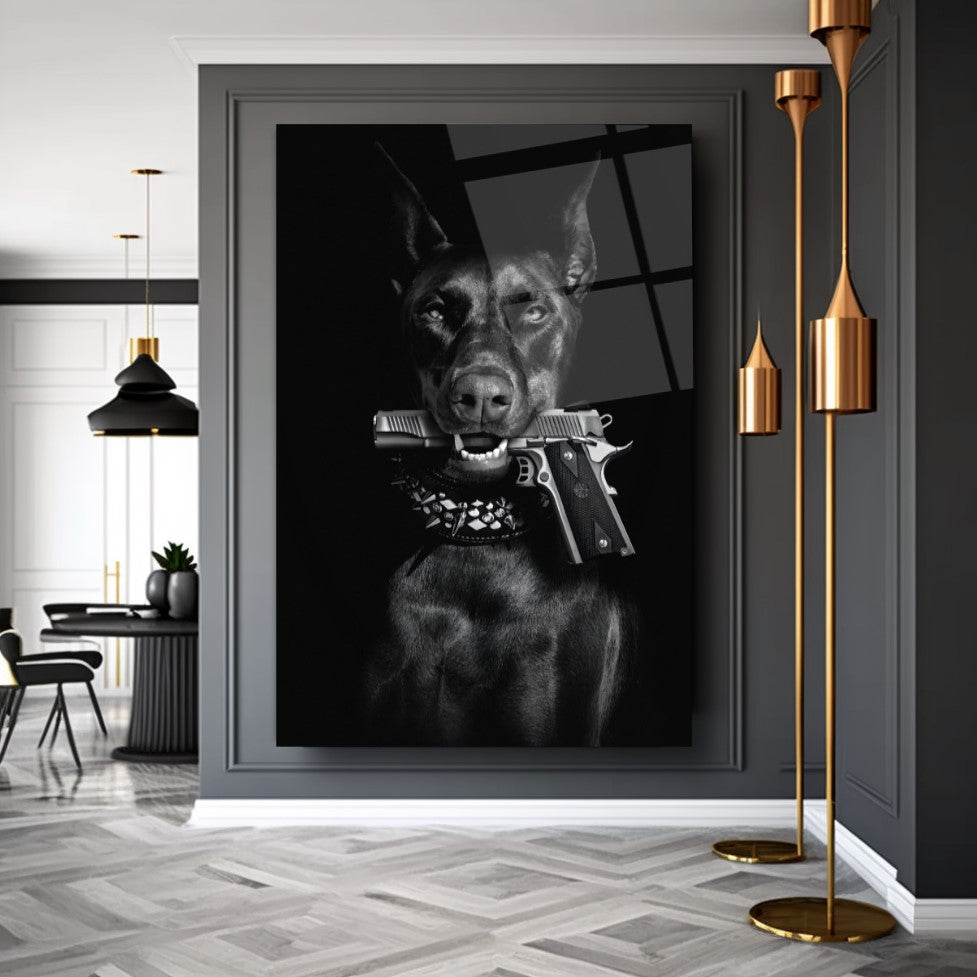 Köpek Cam Tablo