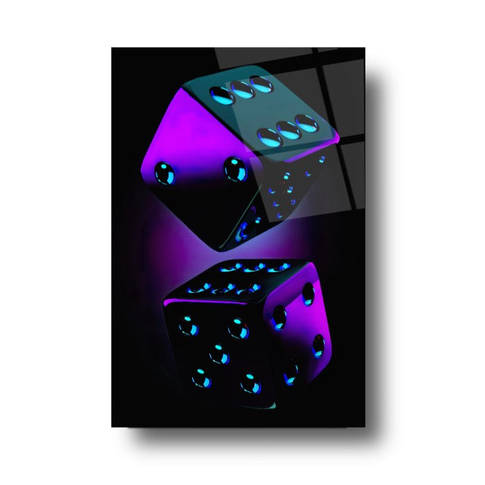 Neon Zarlar Cam Tablo