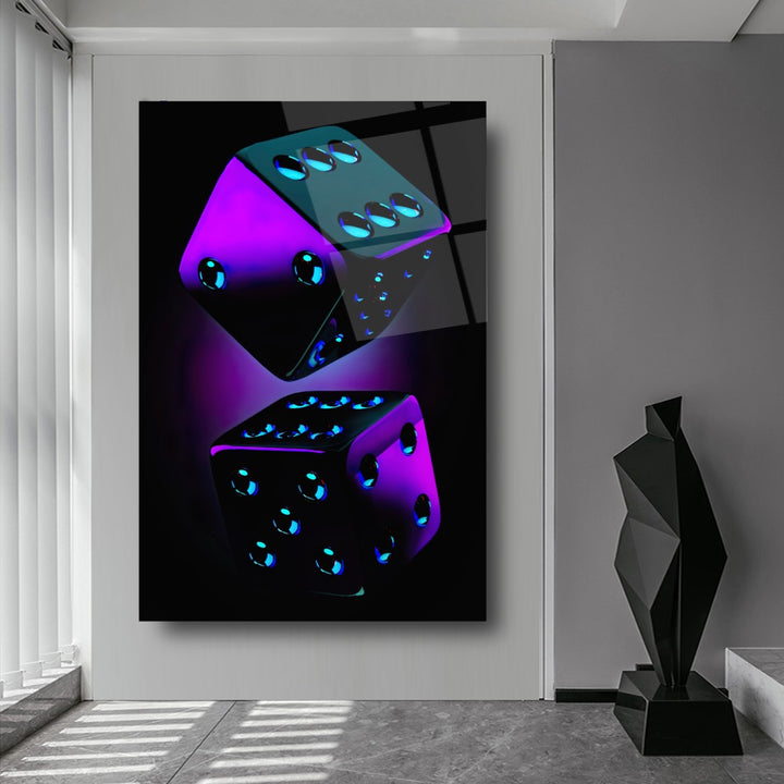 Neon Zarlar Cam Tablo