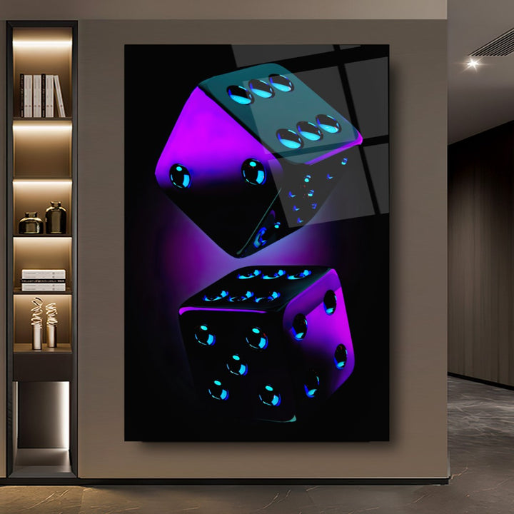 Neon Zarlar Cam Tablo