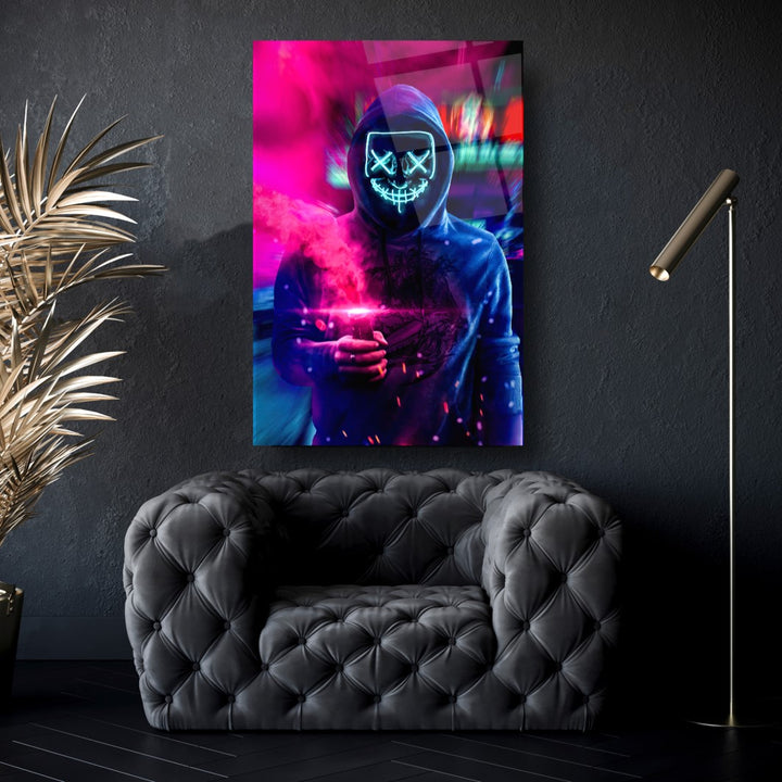 Neon Maske Cam Tablo